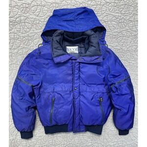 VTG Skyr Blue Ski Jacket With Stow Hood / Men's Medium